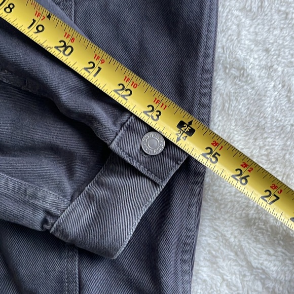 Vintage 90s Guess Authentic Jeans Gray Denim Jacket Mens Made in USA Size M - Picture 11 of 13